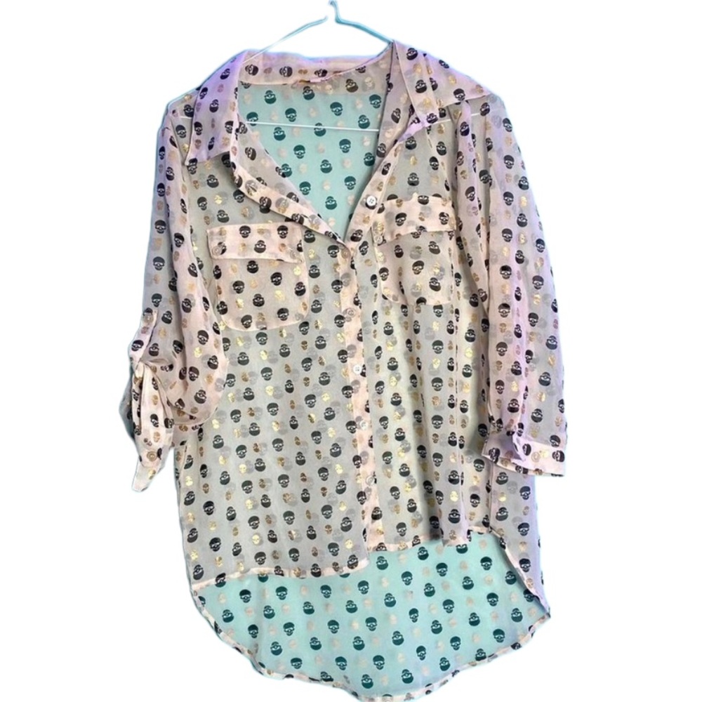 ❤️‍🔥3 / 30❤️‍🔥 SUMMERTIME SKULL BLOUSE